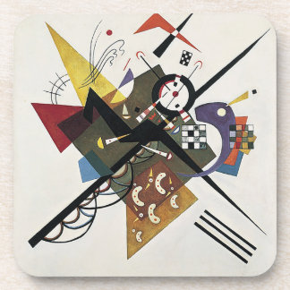 Kandinsky Inspired Square Coaster