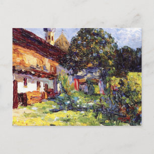 Kandinsky - Kochel - Farmhouse with Church Postcard