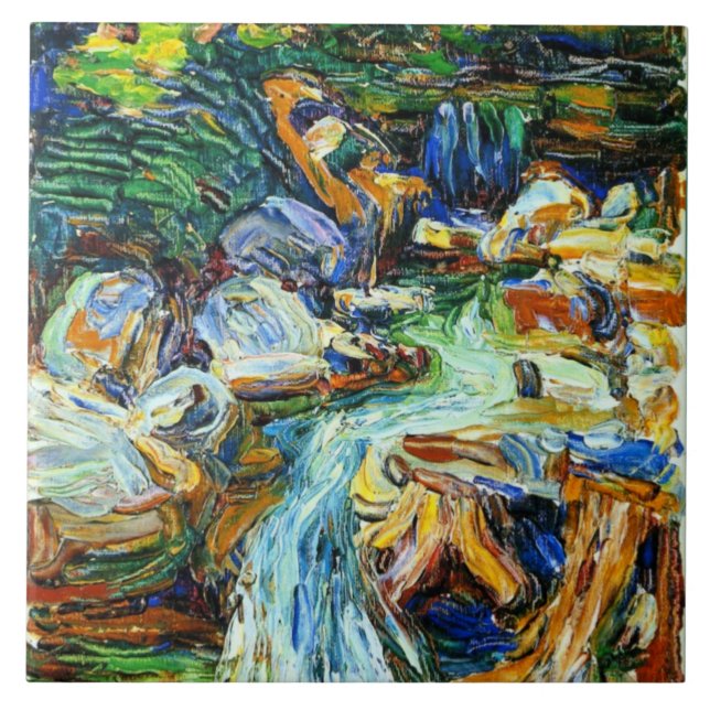 Kandinsky - Kochel - Waterfall II Ceramic Tile (Front)