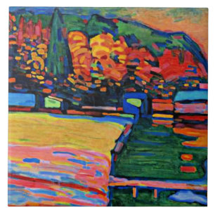 Kandinsky - Lake Starnberg Ceramic Tile