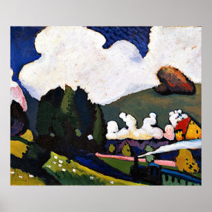 Kandinsky - Landscape near Murnau with Locomotive Poster