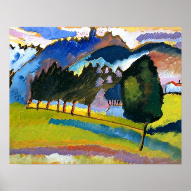 Kandinsky - Landscape with Rolling Hills Poster (Front)
