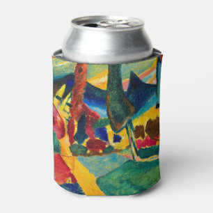 Kandinsky Landscape with Two Poplars Can Cooler