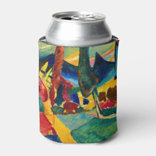 Kandinsky Landscape with Two Poplars Can Cooler (Can Front)