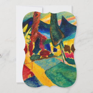 Kandinsky Landscape with Two Poplars Card