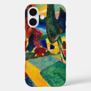 Kandinsky Landscape with Two Poplars iPhone 16 Case