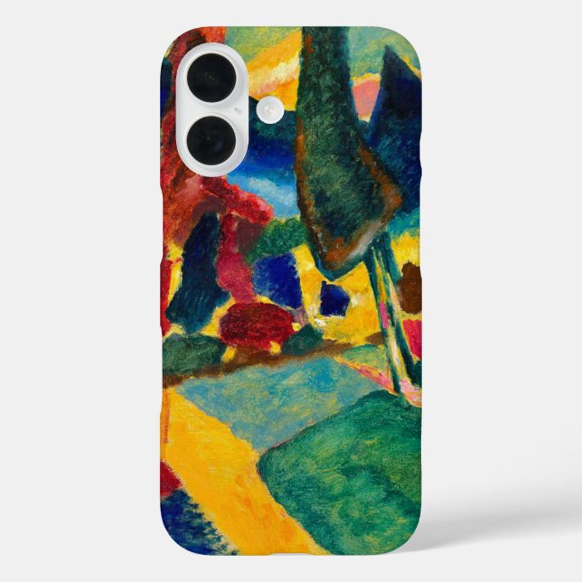 Kandinsky Landscape with Two Poplars Case-Mate iPhone Case (Back)