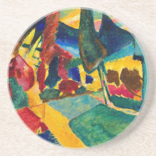 Kandinsky Landscape with Two Poplars Coaster