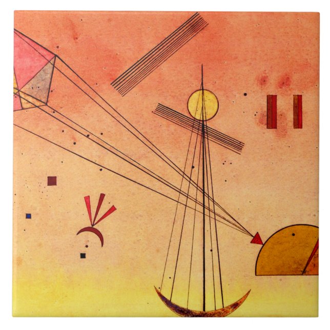 Kandinsky - Light Attachment Ceramic Tile (Front)