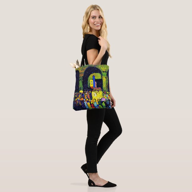 Kandinsky - Ludwigkirche in Murnau, Tote Bag (On Model)