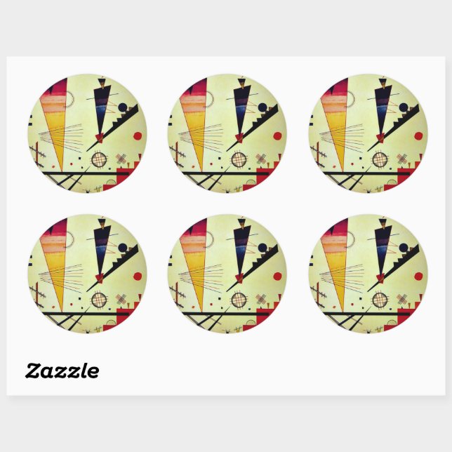 Kandinsky - Merry Structure Classic Round Sticker (Sheet)
