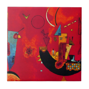 Kandinsky Mit und Gegen Ceramic Tile