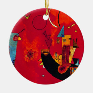 Kandinsky Mit und Gegen Ceramic Tree Decoration