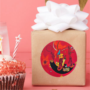 Kandinsky - Mit und Gegen Classic Round Sticker