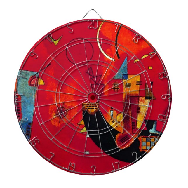Kandinsky Mit und Gegen Dartboard (Front)