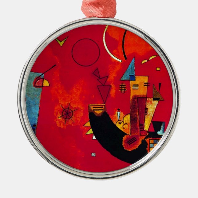 Kandinsky Mit und Gegen Metal Ornament (Front)
