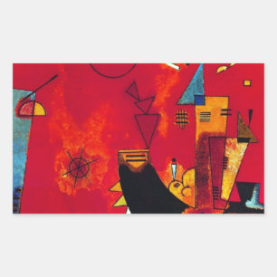 Kandinsky Mit und Gegen Rectangular Sticker