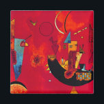Kandinsky Mit und Gegen Red Abstract Painting Magnet<br><div class="desc">Contemporary Abstract Art Master Wassily Kandinsky's Mit und Gegen Painting Modern Painters and Artists</div>