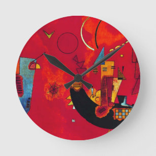 Kandinsky Mit und Gegen Round Clock