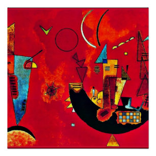 Kandinsky - Mit und Gegen (With and Against) Poster