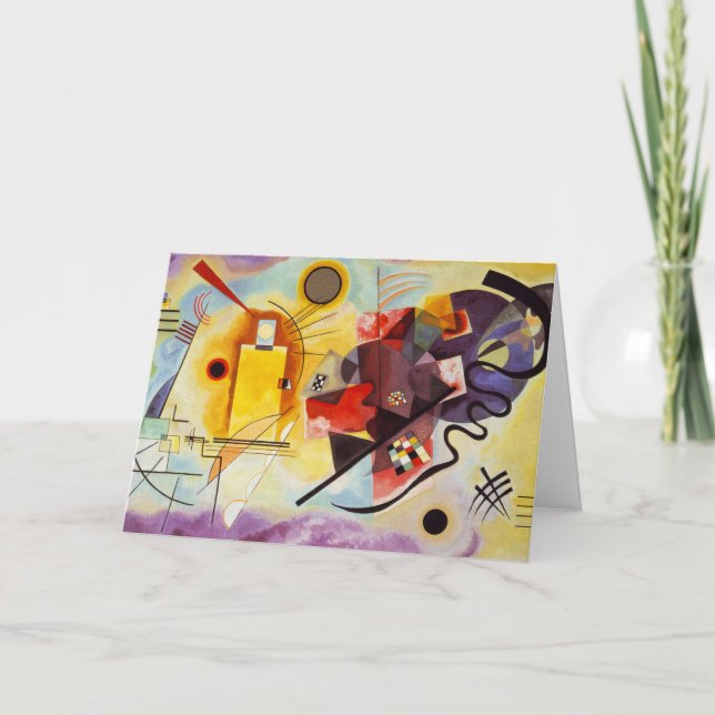 Kandinsky Modern Absract Expressionist Artwork Card (Front)