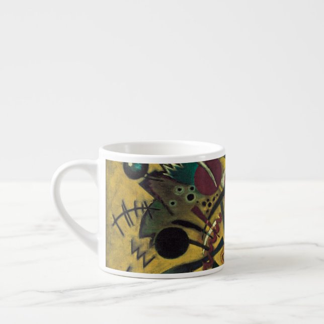 Kandinsky Modern Absract Expressionist Artwork Espresso Cup (Left)