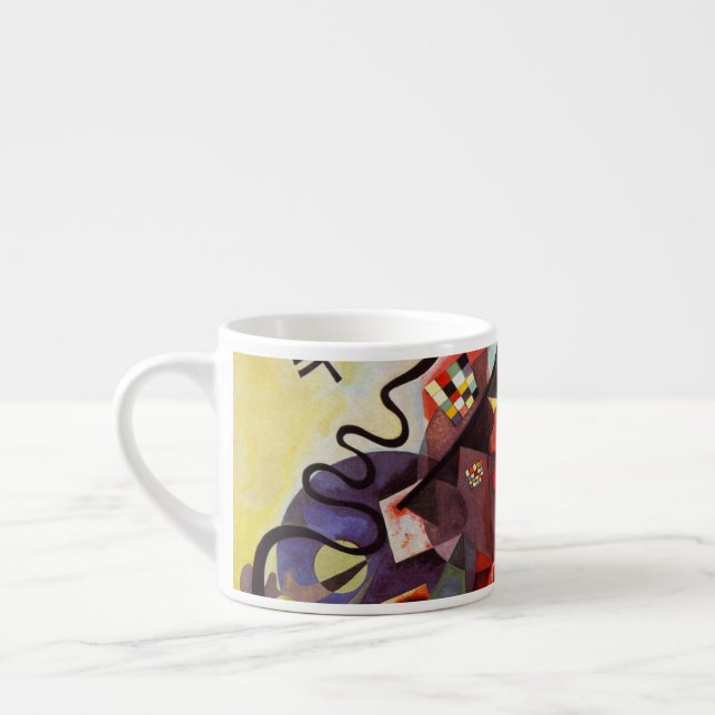 Kandinsky Modern Absract Expressionist Artwork Espresso Cup (Left)