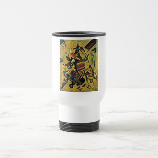 Kandinsky Modern Absract Expressionist Artwork Travel Mug (Center)