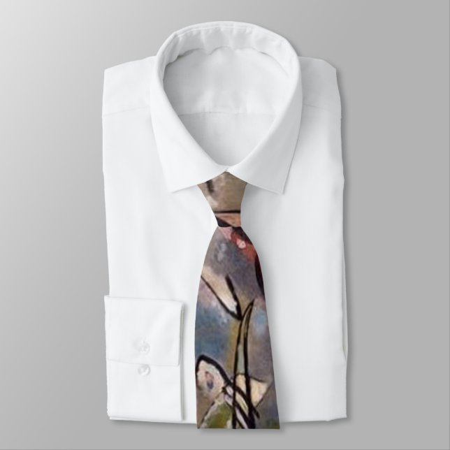 Kandinsky Modern Abstract Artwork Tie (Tied)