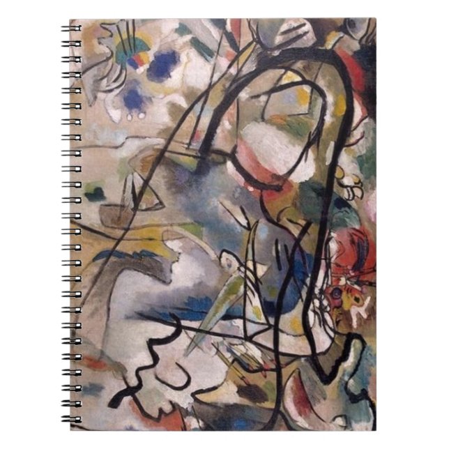 Kandinsky Modern Abstract Colourful Artwork Notebook (Front)