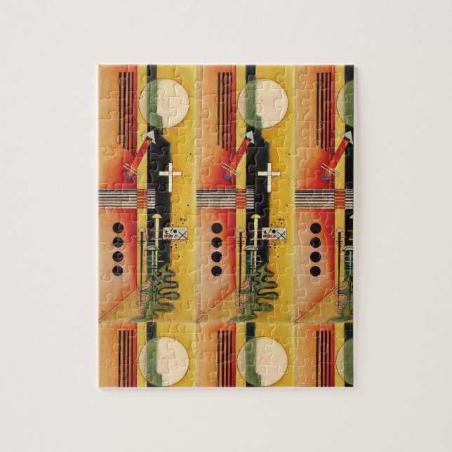 Kandinsky Modern Abstract Painting Artwork Jigsaw Puzzle (Vertical)