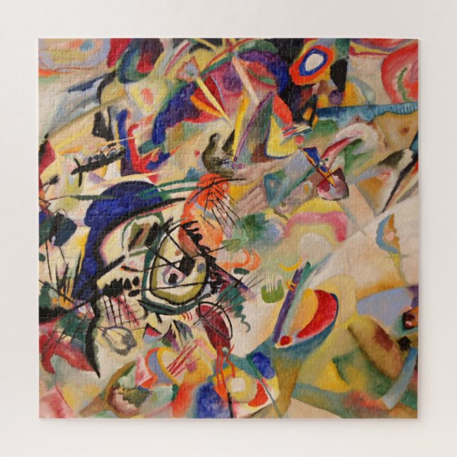 Kandinsky Modern Abstract Painting Artwork Jigsaw Puzzle (Vertical)