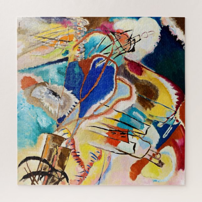 Kandinsky Modern Abstract Painting Artwork Jigsaw Puzzle (Vertical)