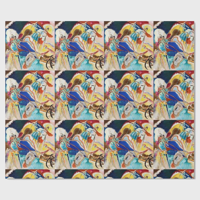 Kandinsky Modern Abstract Painting Artwork Wrapping Paper (Flat)