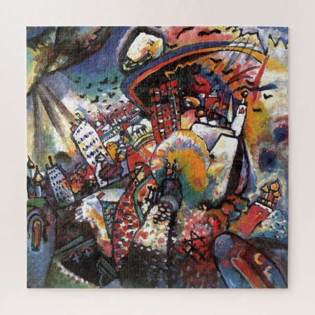 Kandinsky Moscow I Cityscape Abstract Art Jigsaw Puzzle (Vertical)