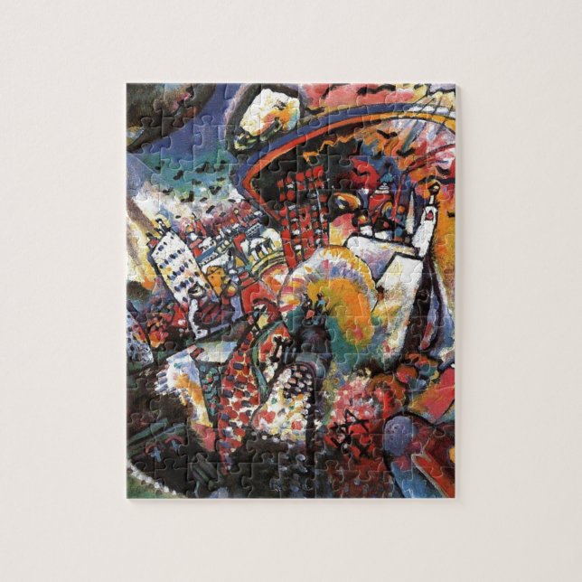 Kandinsky Moscow I Cityscape Abstract Painting Jigsaw Puzzle (Vertical)
