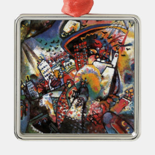 Kandinsky Moscow I Cityscape Abstract Painting Metal Ornament