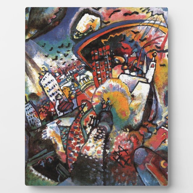 Kandinsky Moscow I Cityscape Abstract Painting Plaque (Front)