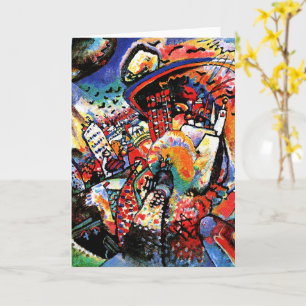 Kandinsky - Moscow I, colourful cityscape Card