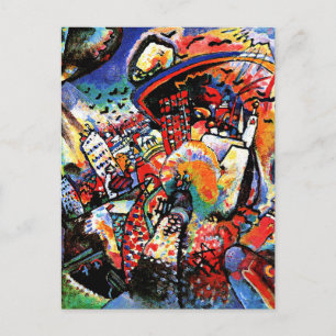 Kandinsky - Moscow I, colourful cityscape Postcard