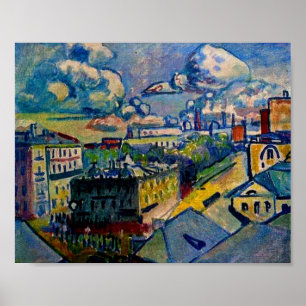 Kandinsky - Moscow, Zubovskaya  Square, Study Poster