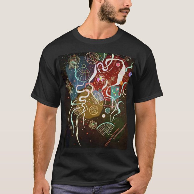 Kandinsky Movement I Abstract Painting T-Shirt (Front)
