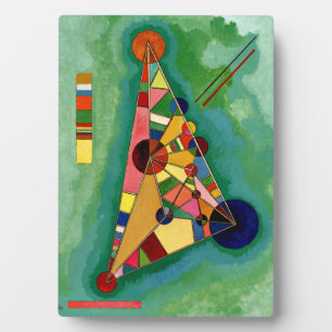 Kandinsky - Multicolored Triangle Plaque