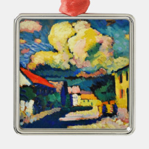 Kandinsky - Murnau, Dorfstrasse Metal Tree Decoration