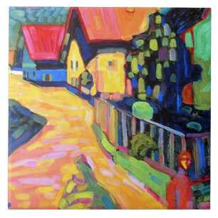 Kandinsky - Murnau Street with Women, 1908, Ceramic Tile