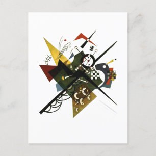 Kandinsky On White II - Abstract Expressionist Art Holiday Postcard