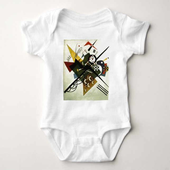 Kandinsky On White II Baby Bodysuit (Front)