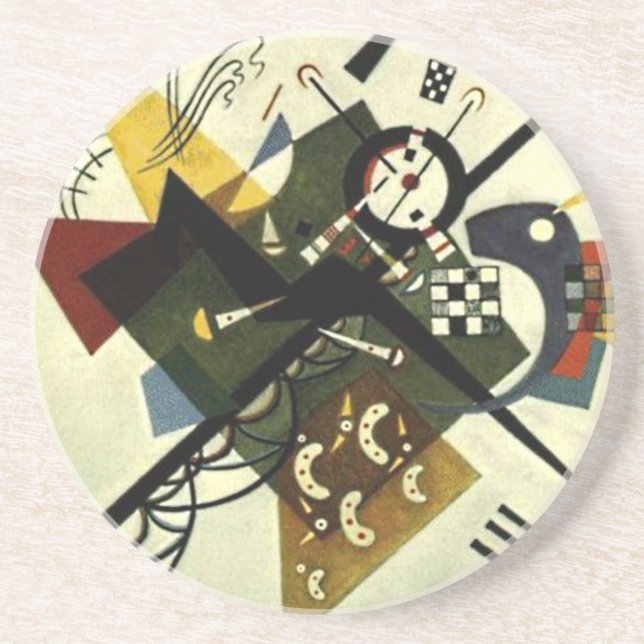 Kandinsky On White II Coaster (Front)