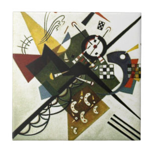 Kandinsky On White II Tile