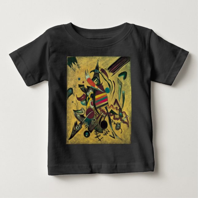 Kandinsky Points Abstract Canvas Painting Baby T-Shirt (Front)